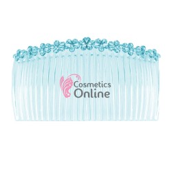 Pieptene din plastic BT015HH Albastru Transparent pentru decor par